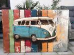 3D metalen schilderij Volkswagen T1 bus, met certificaat!, Ophalen, Nieuw, 100 tot 125 cm, 75 cm of meer