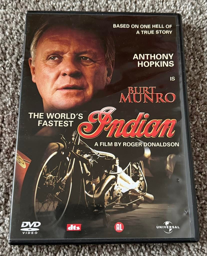 Burt Munro - World's Fastest Indian - DVD - Anthony Hopkins, Verzenden, Zo goed als nieuw