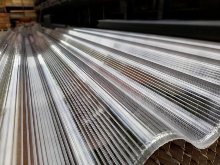 Polycarbonaat golfplaat (*), Doe-het-zelf en Verbouw, Dakpannen en Dakbedekking, Nieuw, Ophalen of Verzenden