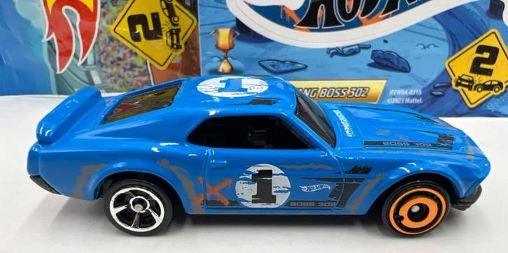 Hot Wheels Mystery Models '69 Ford Mustang Boss 302, blue, Hobby en Vrije tijd, Modelauto's | Overige schalen, Nieuw, Auto, Ophalen