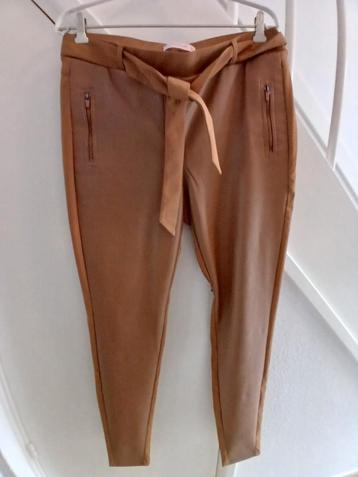 Studio Anneloes Margot Broek XL Camel PU. *nieuw* beschikbaar voor biedingen