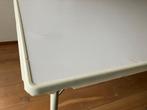 Campingtafel wit met schade 100x70, Ophalen, Gebruikt, Campingtafel