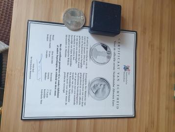 Zilveren Euro 2002 - Eerste Nederlandse met Certificaat beschikbaar voor biedingen