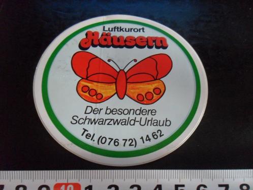 sticker Duitsland Luftkurort Häusem Schwarzwald Urlaub, Verzamelen, Stickers, Zo goed als nieuw, Bedrijf of Vereniging, Ophalen