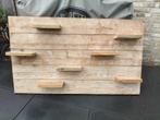 Houten wandbord, Ophalen, Gebruikt