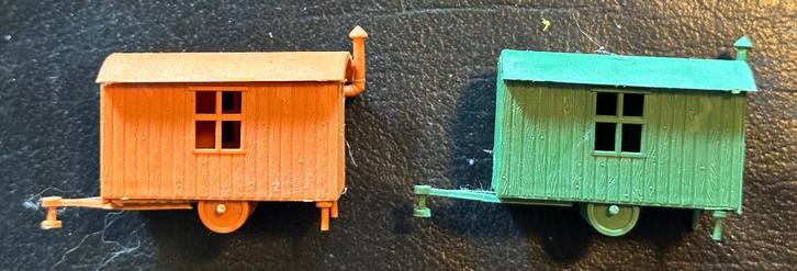 2 mobiele schaftketen 1:87 voor de trein modelbaan H0, Hobby en Vrije tijd, Modelauto's | 1:87, Zo goed als nieuw, Overige typen