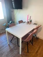 Witte tafel, Ophalen of Verzenden, Zo goed als nieuw, Rechthoekig