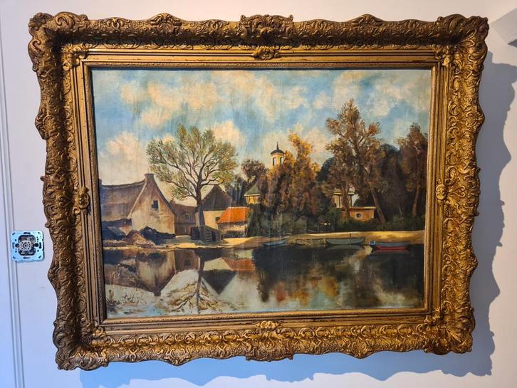 Schilderij van A.J. van Driesten, Antiek en Kunst, Kunst | Schilderijen | Klassiek, Ophalen