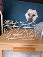 Metalen Mand - Ovaal Design, Overige materialen, Gebruikt, Mand, Ophalen of Verzenden
