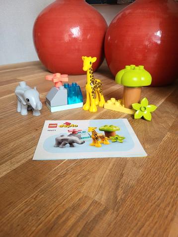 Lego Duplo olifant en giraf beschikbaar voor biedingen