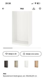 GEZOCHT!! Pax kast 100/58/201 wit, Ophalen, 200 cm of meer, 50 tot 100 cm, Zo goed als nieuw