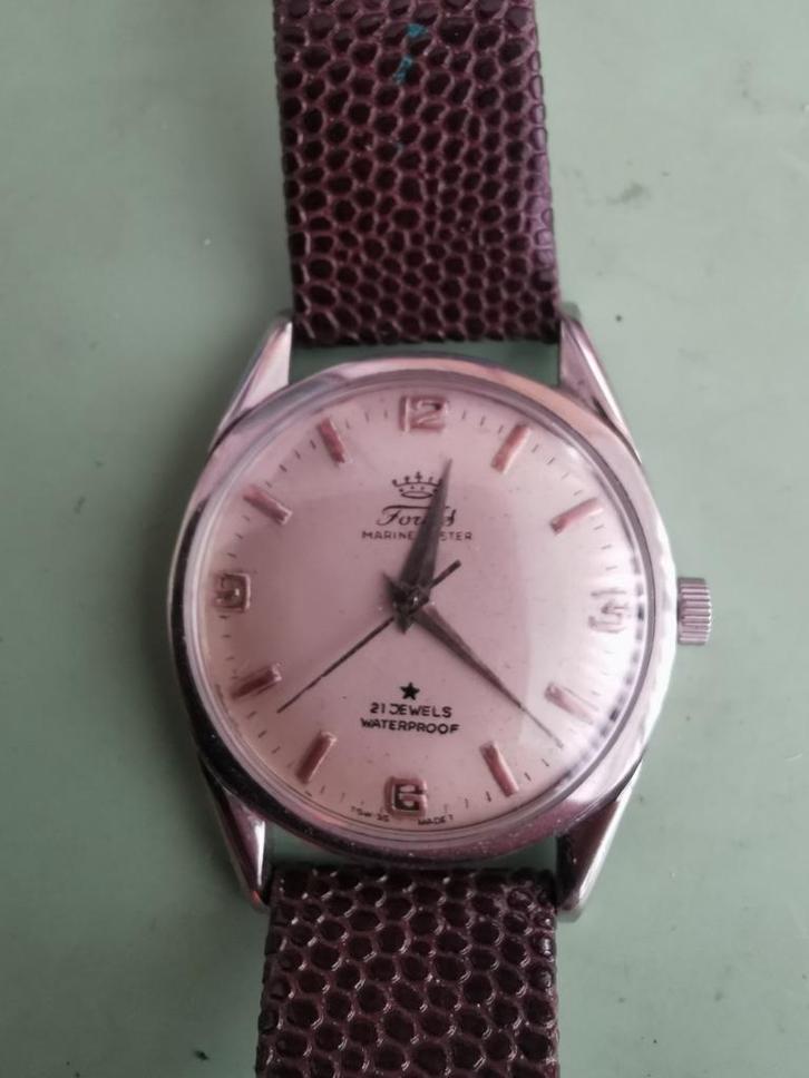 Uit atelier horlogemaker Vintage Fortis Marine Master, Sieraden, Tassen en Uiterlijk, Horloges | Heren, Gebruikt, Polshorloge