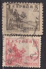 5Spanje 1949 Ridder te paard, Postzegels en Munten, Ophalen of Verzenden, Gestempeld, Dier of Natuur