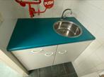 Small kitchen unit with sink and wall cabinet – complete set, Ophalen, 50 tot 100 cm, Zo goed als nieuw, Minder dan 100 cm