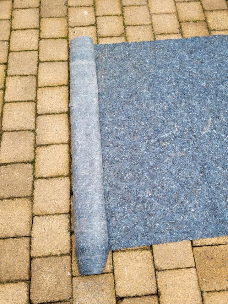 Vloerbescherming - 25 m2 diverse stukken, Doe-het-zelf en Verbouw, Verf, Beits en Lak, Nieuw, Beits, Minder dan 5 liter, Grijs