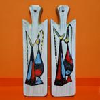 2x vintage keramiek wandbord Italy 60s, Antiek en Kunst, Antiek | Keramiek en Aardewerk, Ophalen of Verzenden