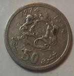50 santimat Marokko 1974, Postzegels en Munten, Munten | Afrika, Ophalen of Verzenden, Overige landen