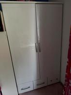 Kledingkast wit hoogglans, Huis en Inrichting, Kasten | Kledingkasten, Ophalen, 100 tot 150 cm, Zo goed als nieuw, Modern