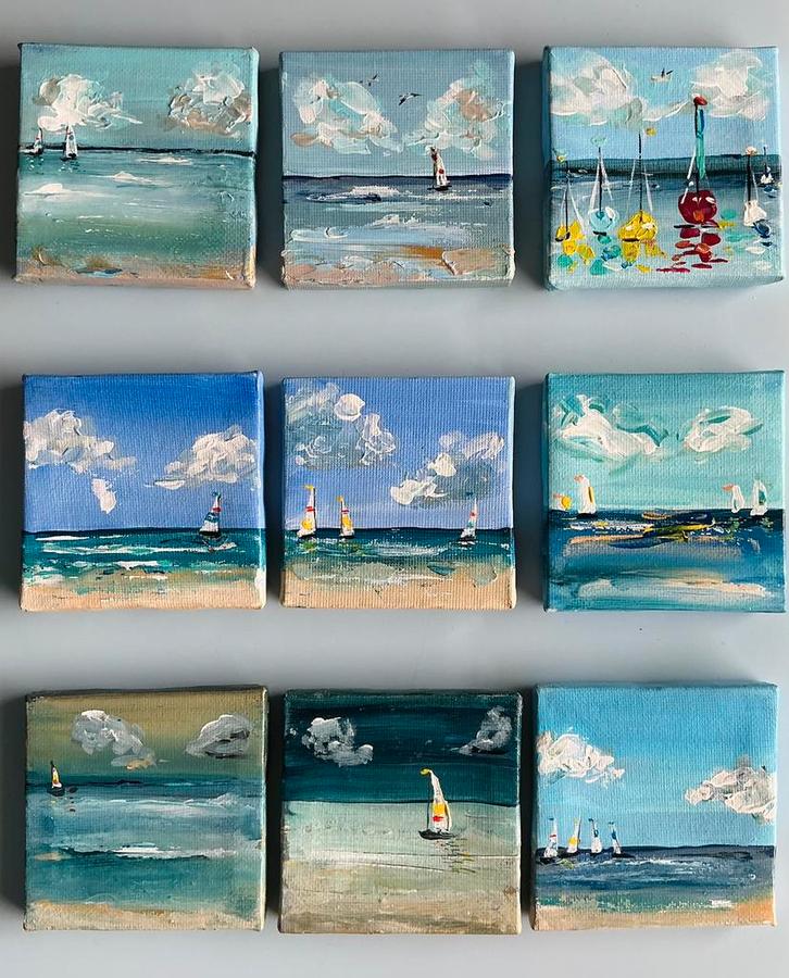 Bootje  ~ waterspektakel ~ bootjes kijken ~ atelier, Huis en Inrichting, Woonaccessoires | Schilderijen, Tekeningen en Foto's