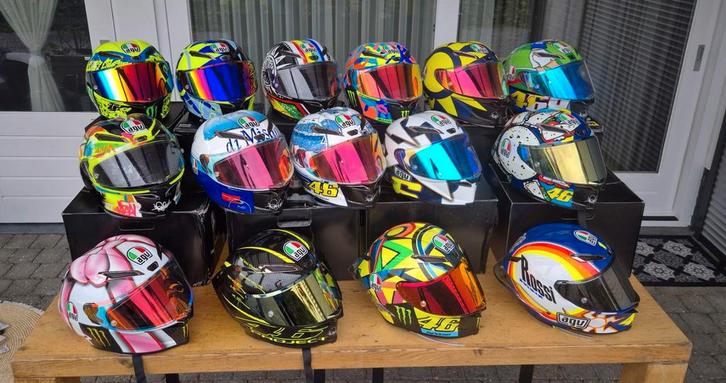 15x Agv pista replica Valentino Rossi Ece en Dot keurmerk, Motoren, Kleding | Motorhelmen, Dames, Heren, Kinderen, Integraalhelm