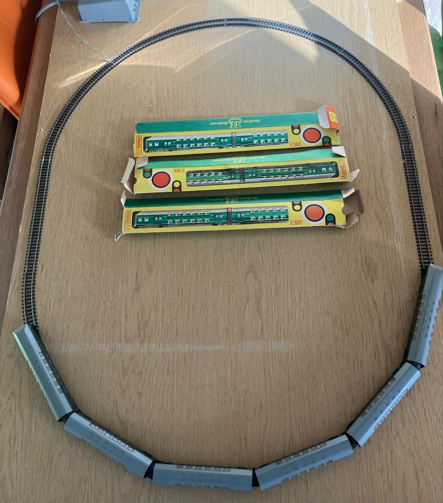 TT-Spoor 6-delige dubbeldekker treinset Berliner Bahnen, Overige merken, Gelijkstroom, Ophalen of Verzenden, Analoog