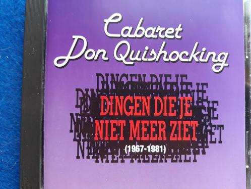 CABARET DON QUISHOCKING - DINGEN DIE JE NIET MEER ZIET, Cd's en Dvd's, Cd's | Humor en Cabaret, Zo goed als nieuw, Ophalen of Verzenden