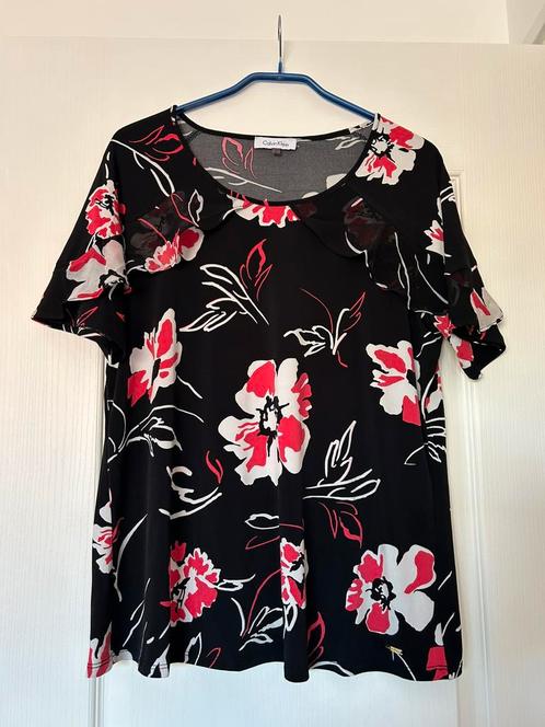 Shirt Calvin Klein maat L, Kleding | Dames, Tops, Zo goed als nieuw, Zwart, Korte mouw, Ophalen of Verzenden