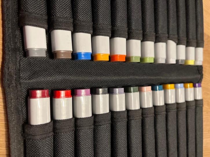 COPIC markers ciao 24 set, Hobby en Vrije tijd, Tekenen, Zo goed als nieuw, Potlood of Stift, Ophalen of Verzenden