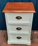 Ladenkastje/nachtkastje in landelijke stijl, Gebruikt, Minder dan 45 cm, Hout, 55 tot 70 cm