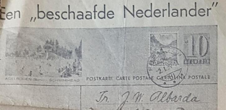 Albarda krantenknipsel uit 1939 J.W. Mussert, Verzamelen, Tijdschriften, Kranten en Knipsels, Tijdschrift, 1920 tot 1940, Ophalen of Verzenden