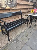 Gietijzeren gardeluxe tuinbank (zonder tafel ), Tuin en Terras, Ophalen, Gebruikt, Metaal