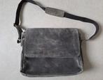 Grijs leren schoudertas zgan, Overige merken, Ophalen of Verzenden, Zo goed als nieuw, Grijs