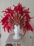 Rode veren hoofdtooi - Carnaval of themafeest, Ophalen, Zo goed als nieuw, Carnaval, Accessoires