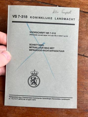 KL Defensie landmacht MAG infrarood kijker schiettabel wapen beschikbaar voor biedingen