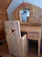 Houten kaptafel met stoel, Kinderen en Baby's, Ophalen, Zo goed als nieuw, Tafel(s) en Stoel(en)
