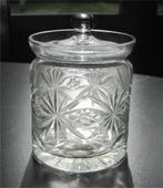 Antieke kristallen jampot, confiturepot, Antiek en Kunst, Antiek | Glas en Kristal, Ophalen of Verzenden