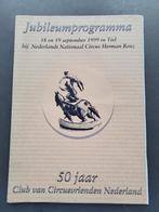 Circus/ 50 jaar Club v. Circusvrienden/ Circus Herman Renz., Ophalen of Verzenden, Zo goed als nieuw