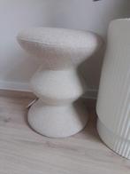 Nieuw, poef/bijzettafel, merk Polspotten,Beige gemêleerd, Minder dan 50 cm, Rond, Nieuw, Minder dan 50 cm