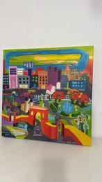 Kleurrijk Stadsgezicht Schilderij, Ophalen