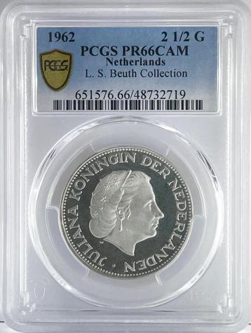Rijksdaalder 1962 PROOF / PCGS PR66CAM / L.S. Beuth / RRR. beschikbaar voor biedingen