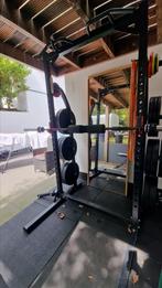 Pivot fitness rek squat rek incl gewichten, Sport en Fitness, Ophalen, Benen, Krachtstation, Zo goed als nieuw