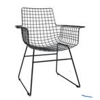 Gezocht: 4 hk living stoelen wire met armleuning, Ophalen of Verzenden, Zo goed als nieuw, Zwart