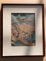 Ukiyo-e houtsnede van Utagawa Kunisada, doek achilderkunst, Ophalen of Verzenden