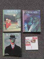 4 boeken over kunst Hopper Chagall Magritte Michelangelo, Verzenden, Zo goed als nieuw, Schilder- en Tekenkunst
