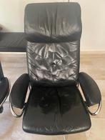 Stressless fauteuils London + hockers, Huis en Inrichting, Ophalen, Gebruikt, 75 tot 100 cm, Modern