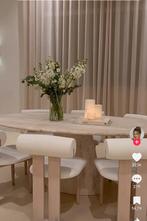 Eettafel Travertin, Huis en Inrichting, Tafels | Eettafels, Ophalen, 50 tot 100 cm, Rechthoekig, Nieuw