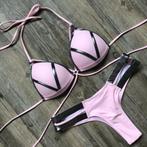 Roze zwarte push up string bikini dames vrouwen voorgevormde, Kleding | Dames, Badmode en Zwemkleding, Verzenden, Nieuw, Roze