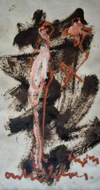 Anton Heyboer - Schildering op papier, gesigneerd, Antiek en Kunst, Ophalen of Verzenden