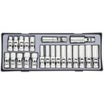 Doppenset 3/8" duim met kniegewricht 22 delig force, Auto diversen, Autogereedschap, Ophalen of Verzenden, Nieuw