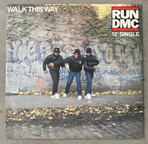 Run DMC - Walk this way 12”inch, Cd's en Dvd's, Vinyl | Hiphop en Rap, Zo goed als nieuw, 1985 tot 2000, 12 inch, Ophalen of Verzenden